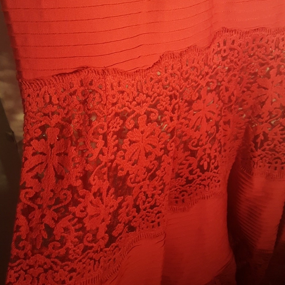 Tasdashi Shoji red full length dress - Picture 8 of 10